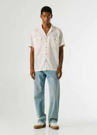 Camicia con colletto cubano