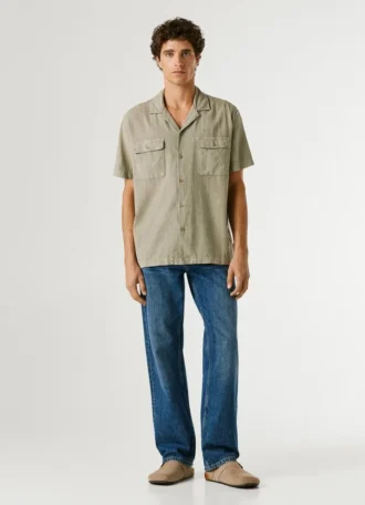 Camicia con colletto cubano