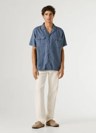 Camicia con colletto cubano