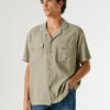Camicia con colletto cubano