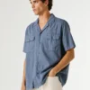 Camicia con colletto cubano
