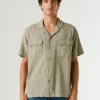 Camicia con colletto cubano