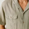 Camicia con colletto cubano