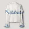 Camicia con volant ricamati Camicia con volant ricamati