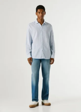 Camicia dalla vestibilità regolare con stampa geometrica