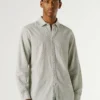 Camicia dalla vestibilità regolare con stampa geometrica Camicia dalla vestibilità regolare con stampa geometrica