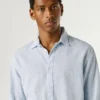 Camicia dalla vestibilità regolare con stampa geometrica Camicia dalla vestibilità regolare con stampa geometrica