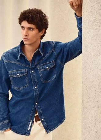 Camicia in denim dalla vestibilità regolare