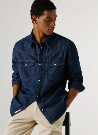 Camicia in denim dalla vestibilità regolare