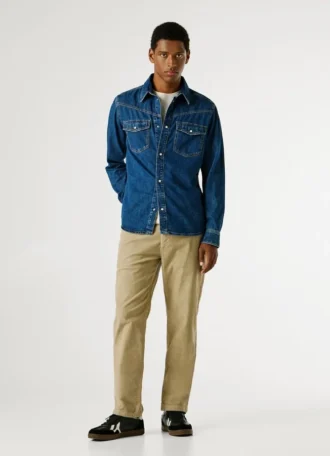 Camicia in denim dalla vestibilità regolare