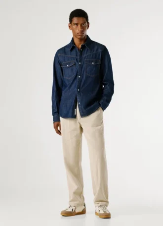 Camicia in denim dalla vestibilità regolare