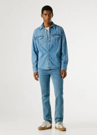 Camicia in denim dalla vestibilità regolare