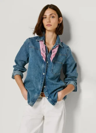 Camicia in denim oversize
