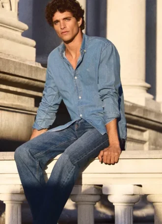 Camicia in denim slim fit