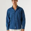 Camicia in popeline a righe Camicia in popeline a righe