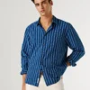 Camicia in popeline a righe Camicia in popeline a righe