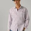 Camicia in popeline a righe, vestibilità regolare Camicia in popeline a righe, vestibilità regolare