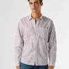 Camicia in popeline a righe, vestibilità regolare Camicia in popeline a righe, vestibilità regolare