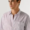 Camicia in popeline a righe, vestibilità regolare Camicia in popeline a righe, vestibilità regolare