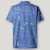 Camicia in popeline con colletto cubano