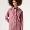 Camicia in popeline dalla vestibilità ampia Camicia in popeline dalla vestibilità ampia