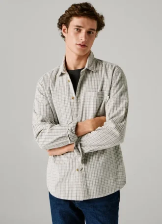 Camicia in velluto a coste, vestibilità regolare
