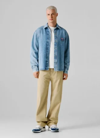 camicia oversize in denim dalla vestibilit comoda 2 1 330x456 - Camicia oversize in denim dalla vestibilit&agrave; comoda