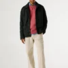 Camicia oversize in misto lana
