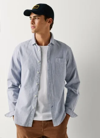 Camicia Oxford a righe, vestibilità regolare