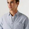 Camicia Oxford a righe, vestibilità regolare Camicia Oxford a righe, vestibilità regolare