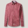Camicia slim fit in popeline a quadri Camicia slim fit in popeline a quadri
