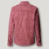 Camicia slim fit in popeline a quadri Camicia slim fit in popeline a quadri