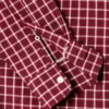 Camicia slim fit in popeline a quadri Camicia slim fit in popeline a quadri