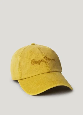 Cappellino in twill con logo ricamato