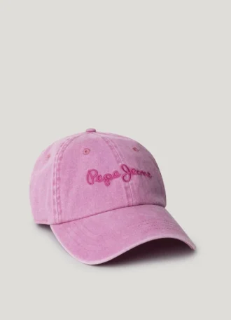 Cappellino in twill con logo ricamato