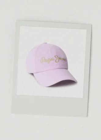 Cappellino in twill con logo ricamato