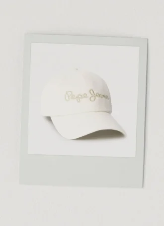 Cappellino in twill con logo ricamato