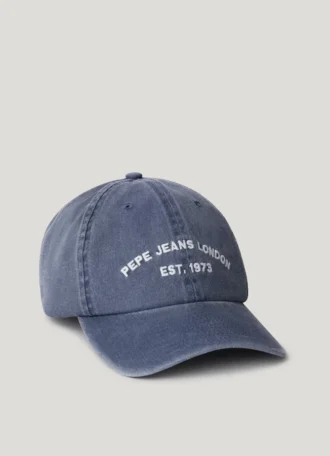 Cappellino in twill con logo ricamato