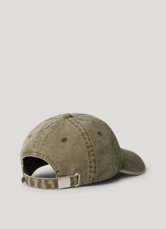 Cappellino in twill con logo ricamato