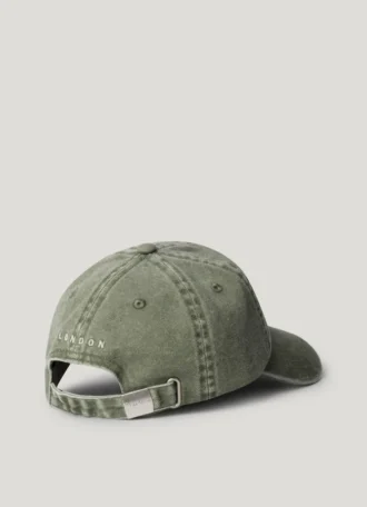 Cappellino in twill con logo ricamato