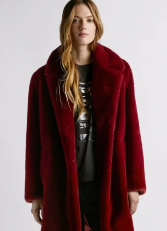 Cappotto in pelliccia sintetica