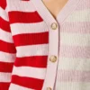 Cardigan in maglia a righe
