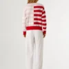 Cardigan in maglia a righe
