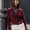 Cardigan in maglia con paillettes Cardigan in maglia con paillettes
