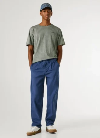 Chinos in popeline dalla vestibilità comoda