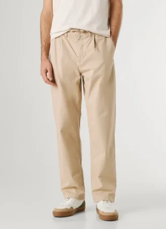 Chinos in popeline dalla vestibilità comoda