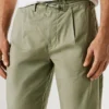 Chinos in popeline dalla vestibilità comoda
