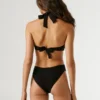 Costume da bagno a righe con cut-out Costume da bagno a righe con cut-out