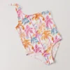 Costume da bagno asimmetrico tropicale Costume da bagno asimmetrico tropicale