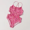 Costume da bagno con cut-out floreali Costume da bagno con cut-out floreali